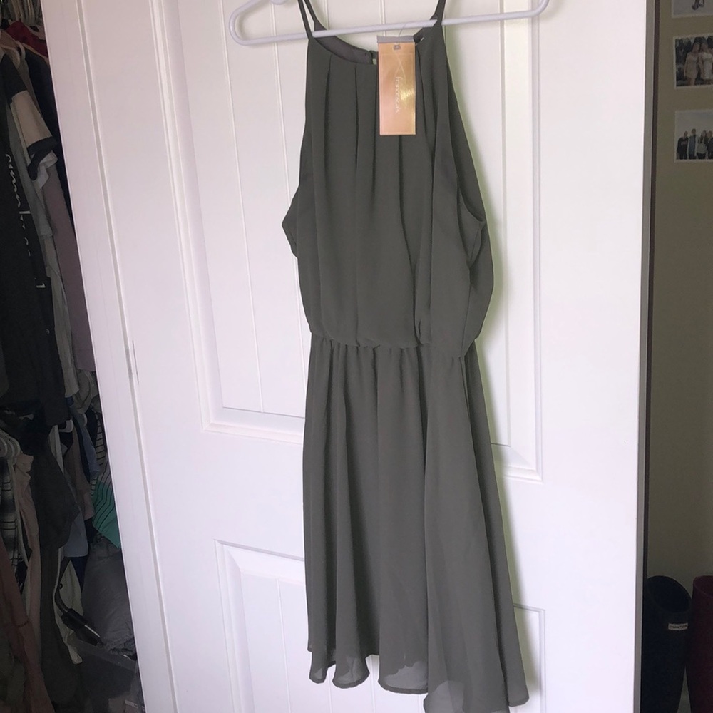 BRAND NEW green dress!!